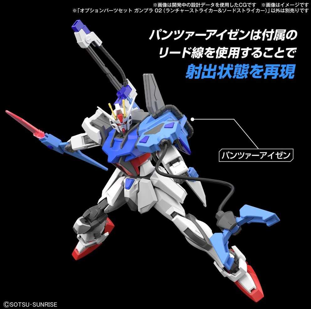 Gunpla papildomų detalių rinkinys Launcher ir Sword Striker Bandai 66693