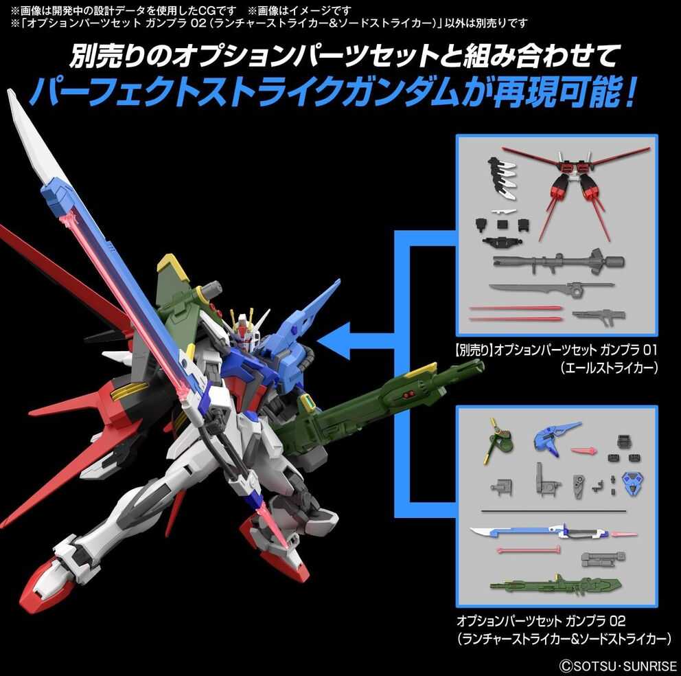 Gunpla papildomų detalių rinkinys Launcher ir Sword Striker Bandai 66693