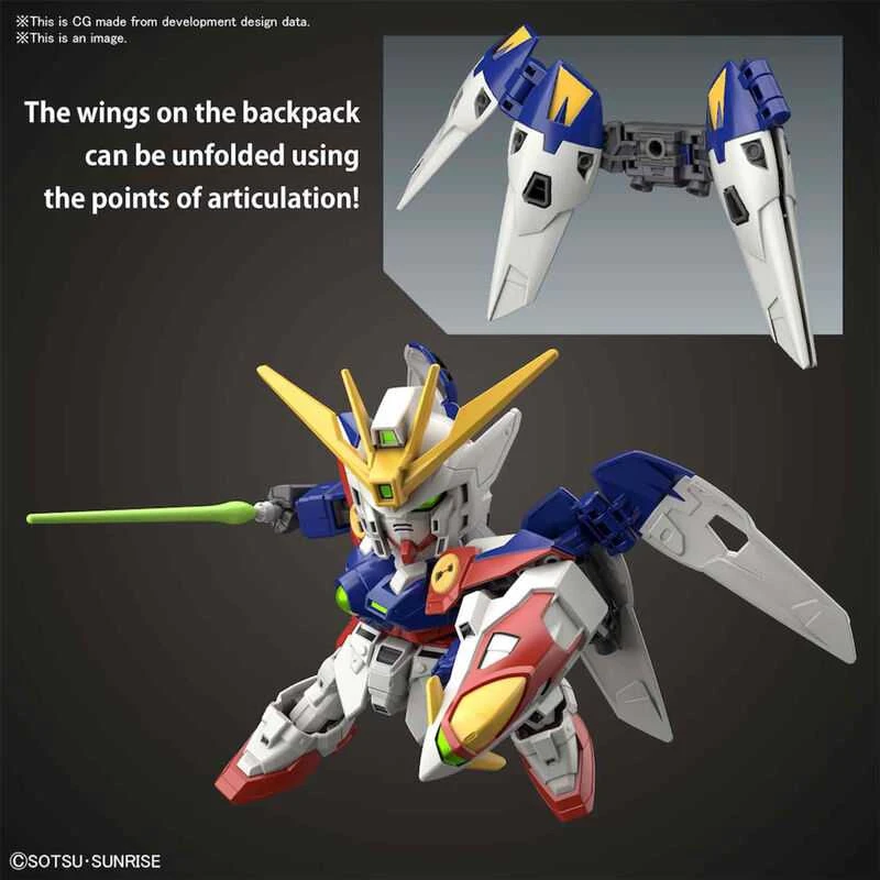 Bandai SD EX Wing Gundam Zero Gunpla plastikinis surinkimo rinkinys