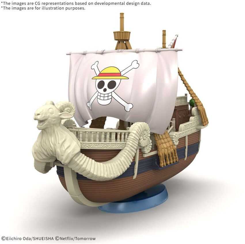 Bandai One Piece laivo Going Merry surenkamas modelis Netflix serija 69904