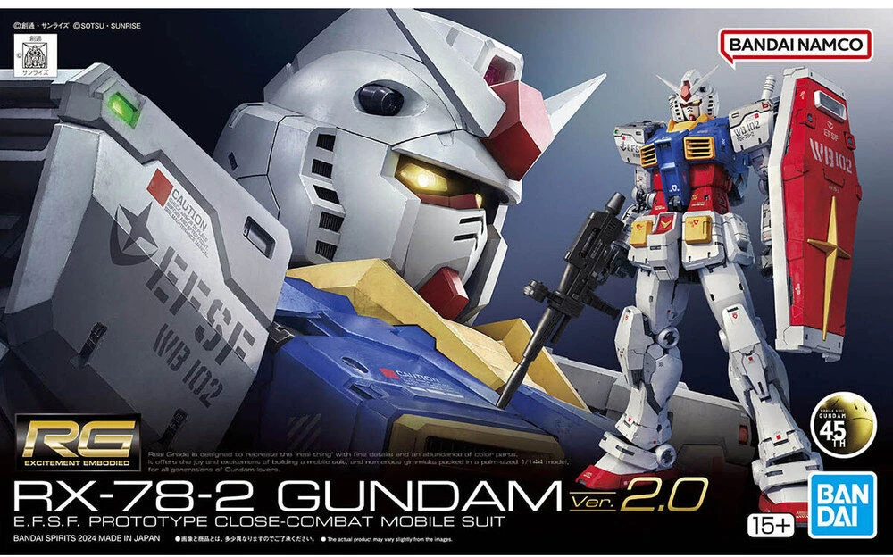 Bandai RG 1/144 RX-78-2 GUNDAM Ver. 2.0
