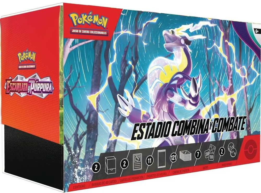 Spanish Pokemon Combine and Combat Stadium Collectible card game box