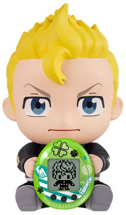 Bandai Tokyo Revengers Hugmy Tamagotchi + Takemichi Support figure
