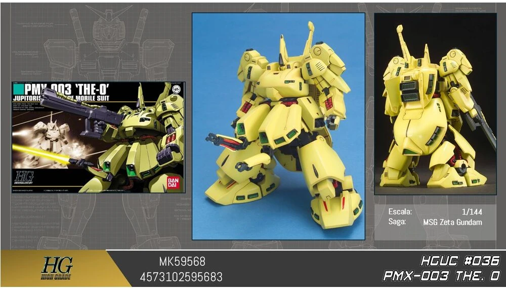 Figurine collector's BANDAI HGUC 1/144 PMX-003 THE-O GUN14213