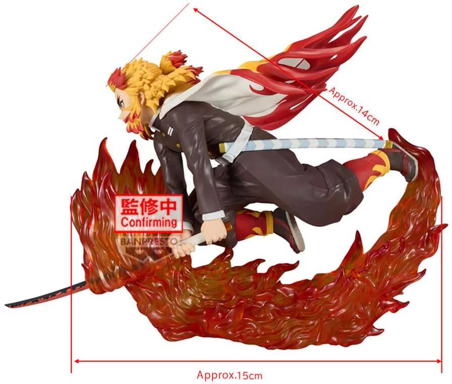 Bandai Banpresto Banpresto Demon Slayer Kimetsu no Yaiba Vibration Stars Kyojuro Rengoku 14cm