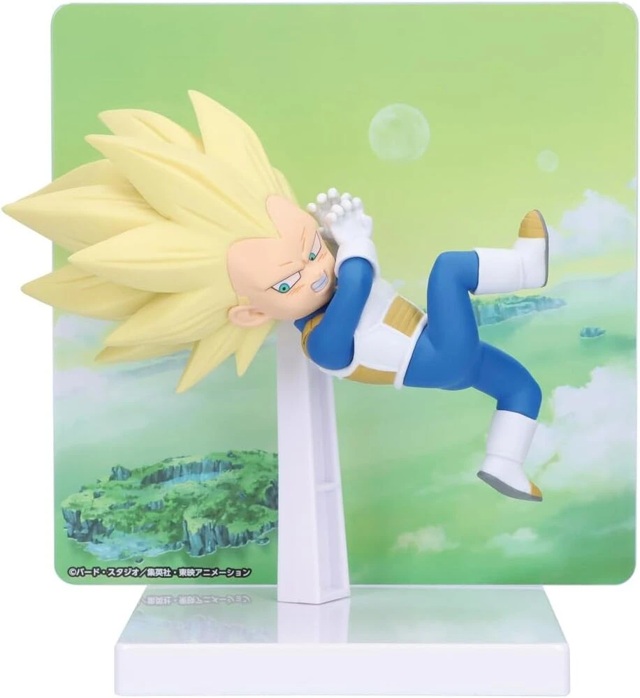 Banpresto - DRAGON BALL DAIMA SUPER SAIYAN 3 VEGETA (MINI) FIGŪRĖLĖ SU PANELĖMIS