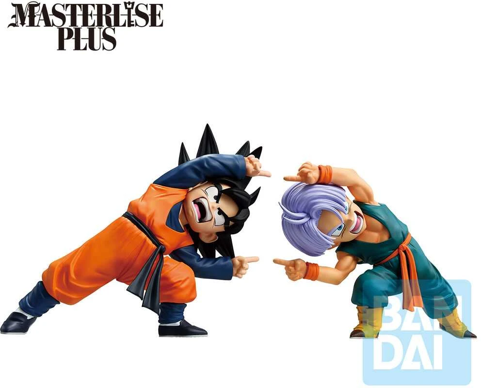 Banpresto Dragon Ball Z Masterlise Battle of the Super Saiyan Son Goten & Trunks set 2 Ichibansho figures 9cm