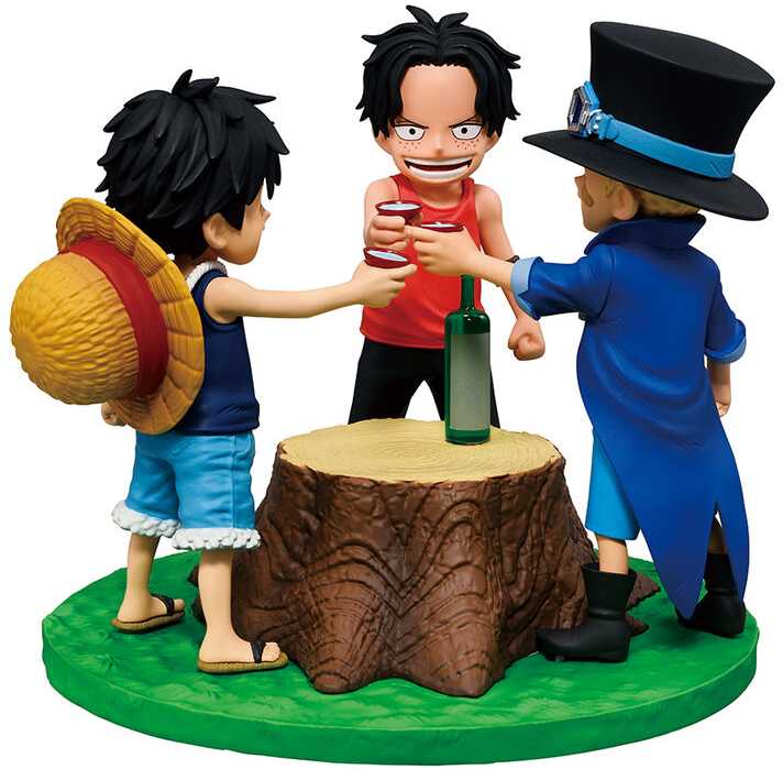 Banpresto One Piece Dramatic Memories Ace & Sabo & Luffy Ichibansho figure 10cm