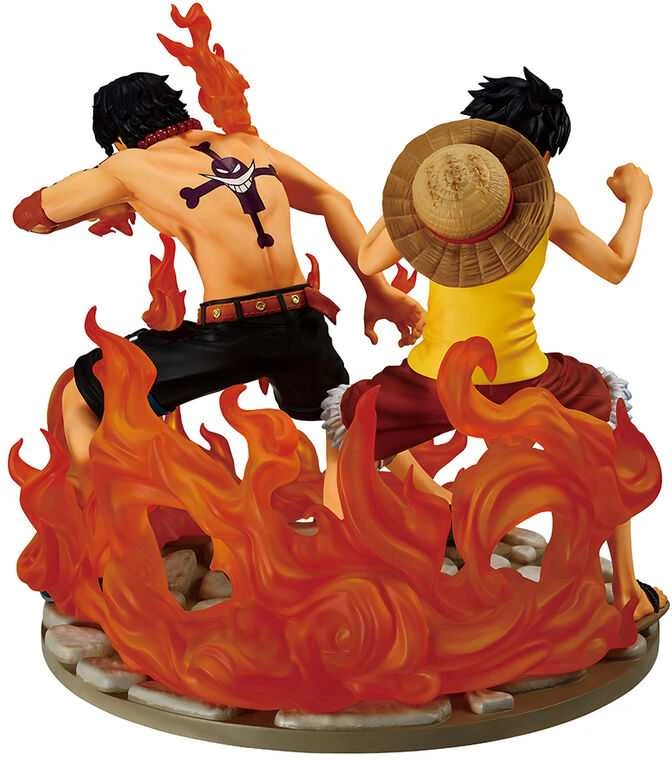 Banpresto One Piece Dramatic Memories Ace & Luffy Ichibansho figure 15cm