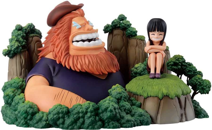 Banpresto One Piece Dramatic Memories Saul & Robin figure 13cm