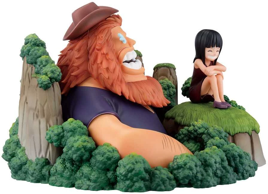 Banpresto One Piece Dramatic Memories Saul & Robin figure 13cm