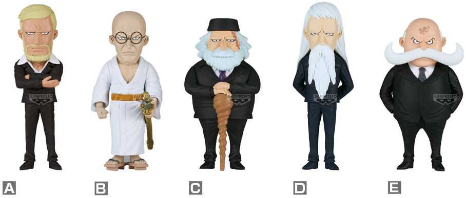 Banpresto - ONE PIECE WORLD KOLEKCINĖ FIGŪRĖLĖ - PENKI SENESNI