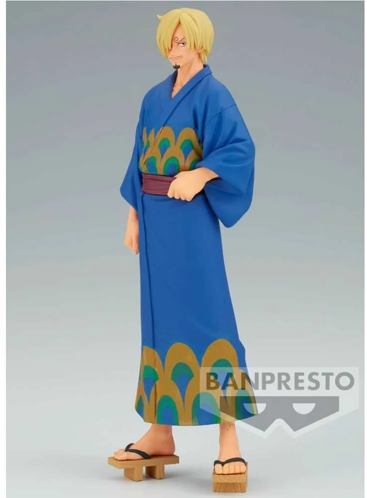 Banpresto One Piece Grandline Series Wanokuni Yukata Silvers Sanji figure 17cm