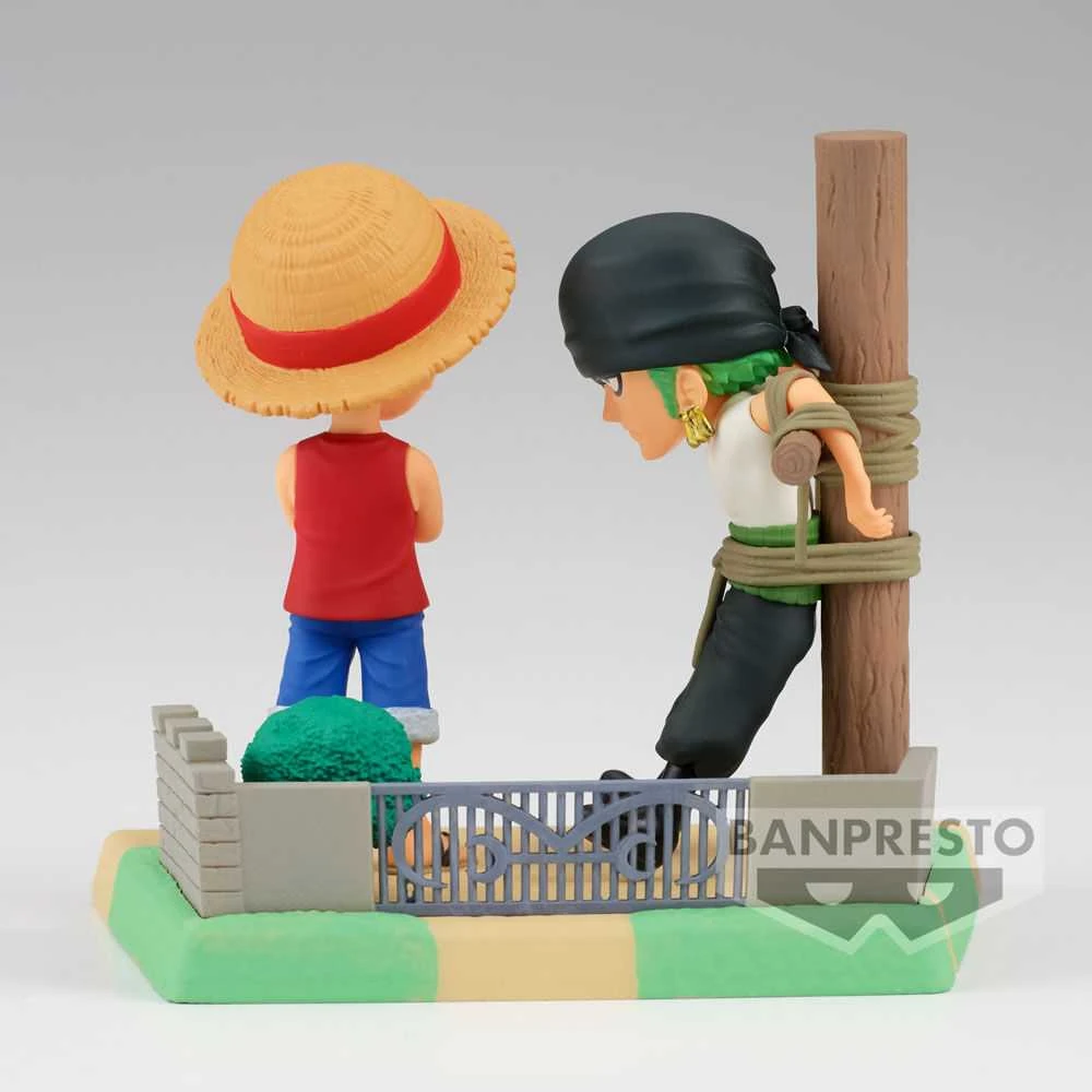Banpresto One Piece Log Stories Monkey D Luffy & Roronoa Zoro figure 7cm