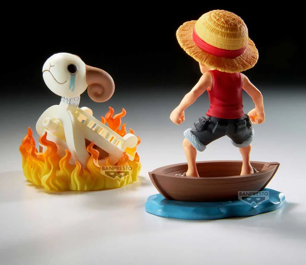 Banpresto ONE PIECE - KOLEKCINĖ FIGŪRĖLĖ - MONKEY.D.LAFFY IR GOING MERRY