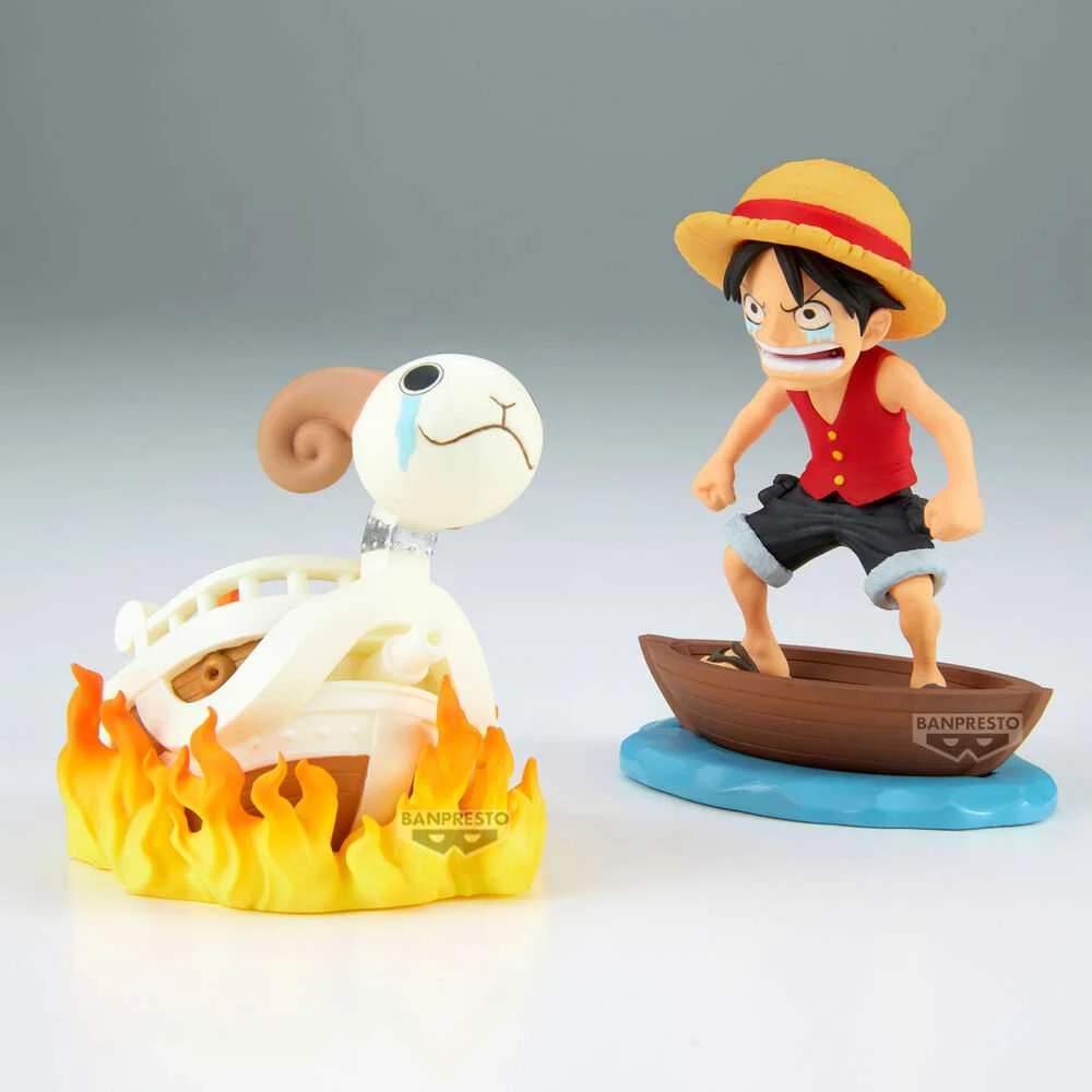 Banpresto ONE PIECE - KOLEKCINĖ FIGŪRĖLĖ - MONKEY.D.LAFFY IR GOING MERRY