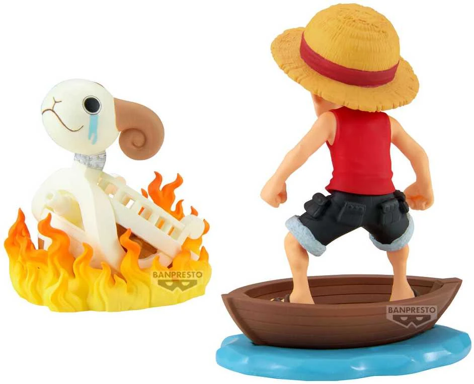 Banpresto ONE PIECE - KOLEKCINĖ FIGŪRĖLĖ - MONKEY.D.LAFFY IR GOING MERRY