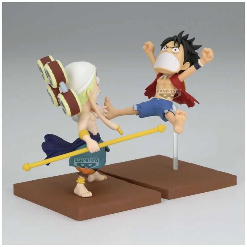 Banpresto One Piece Monkey D Luffy & Enel World Collectable figure 7cm