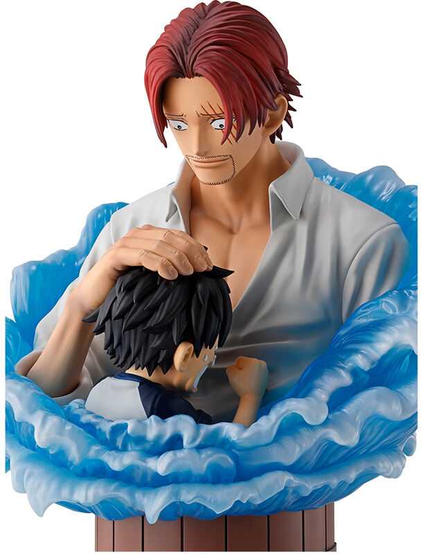 Banpresto One Piece Raudona Hair Pirates Shanks & Luffy figure 15cm