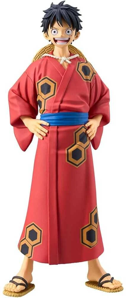 Banpresto One Piece The Grandline Series Wanokuni Yukata Monkey D Luffy figure 16cm