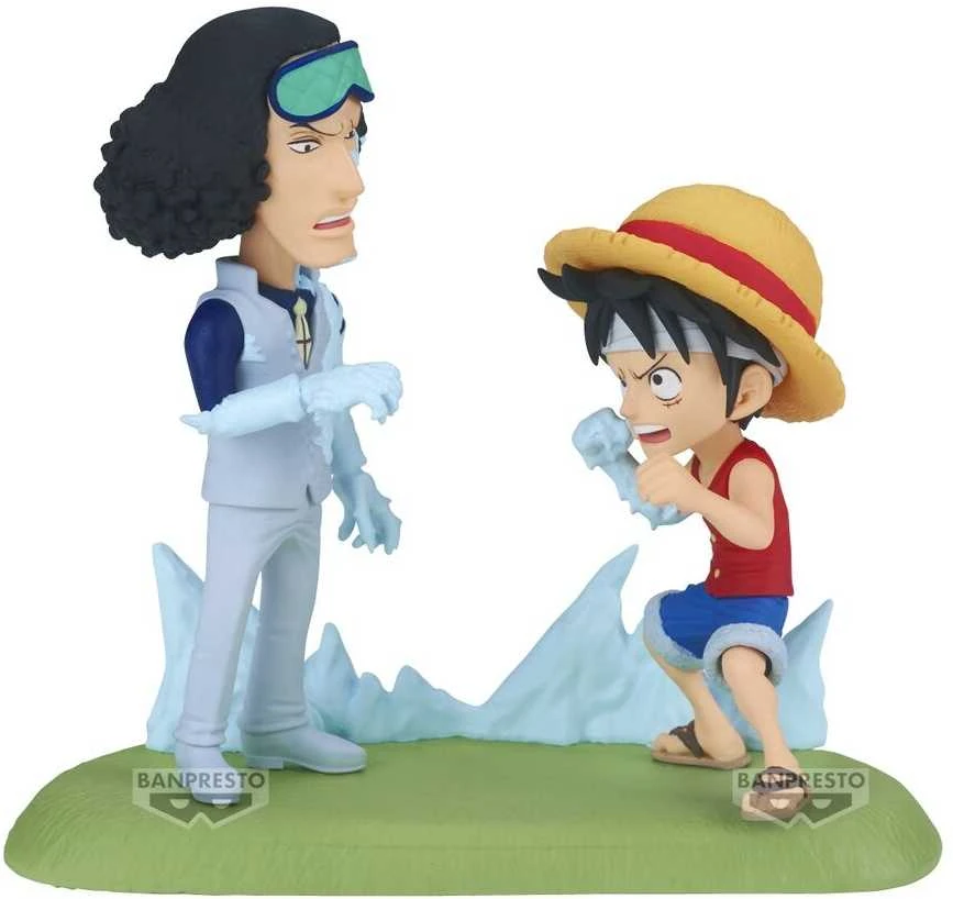 Banpresto One Piece World Collectable Figure Log Stories Monkey D. Luffy vs Kuzan 9cm