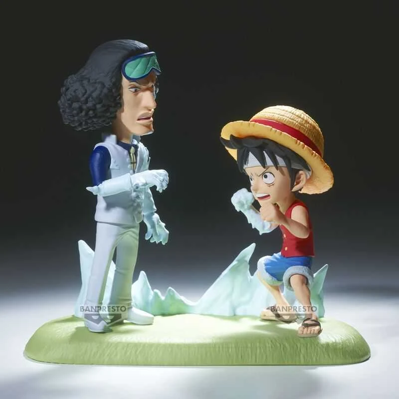 Banpresto One Piece World Collectable Figure Log Stories Monkey D. Luffy vs Kuzan 9cm