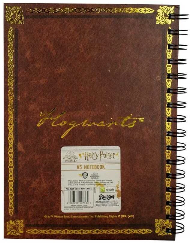 Blue Sky Studios Harry Potter Hogwarts A5 notebook
