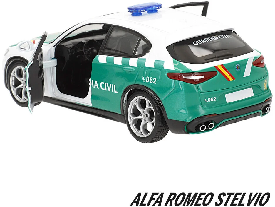 BURAGO Alfa Romeo Stelvio Civil Guard metal car