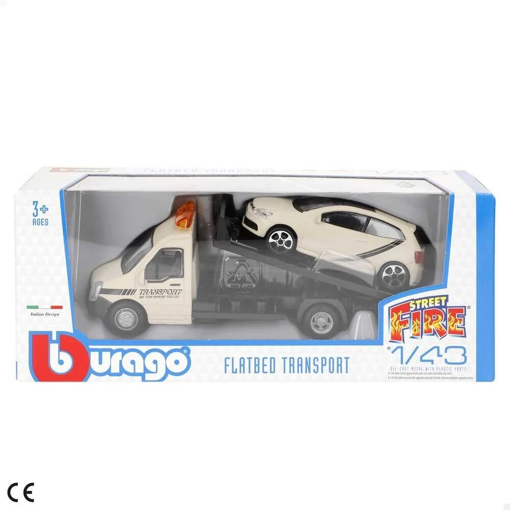 BBURAGO 1/43 Street Fire vilkikas Platforminis transportas, assort., 18-31400