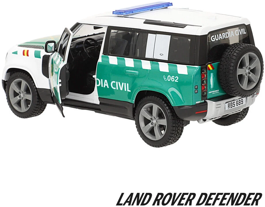 BURAGO Land Rover Defender Civil Guard metal car