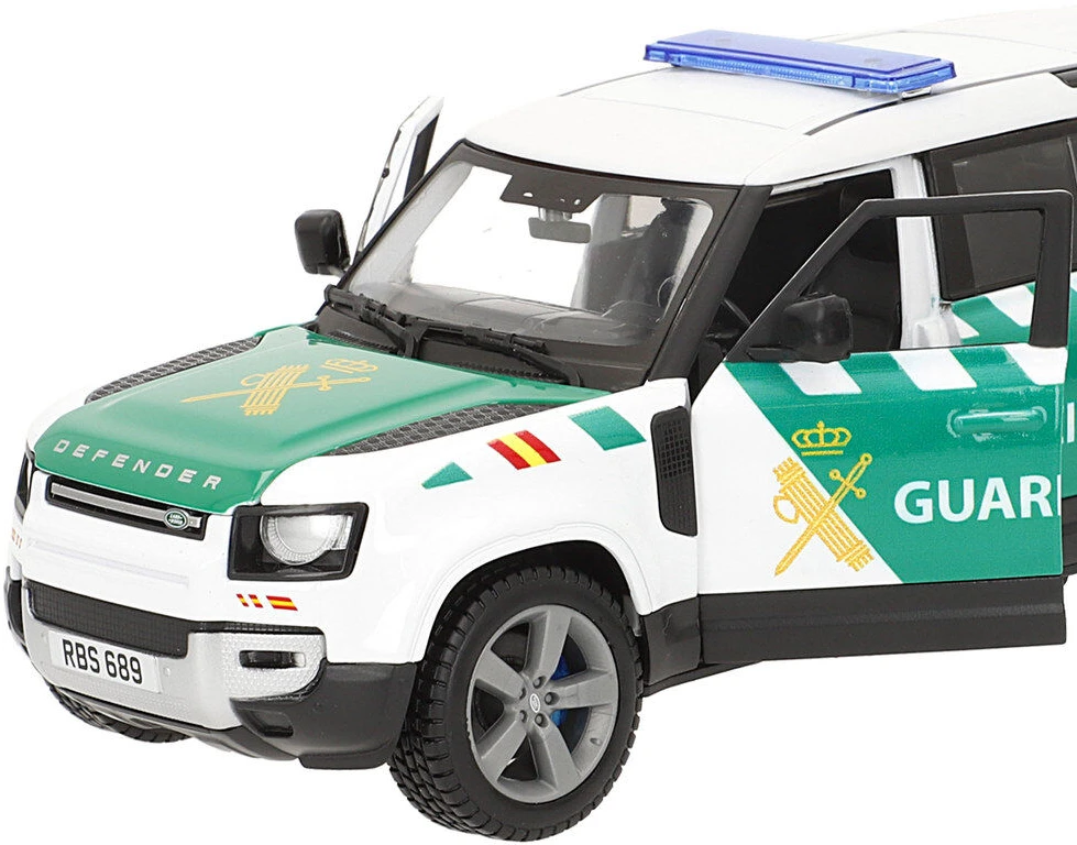 BURAGO Land Rover Defender Civil Guard metal car