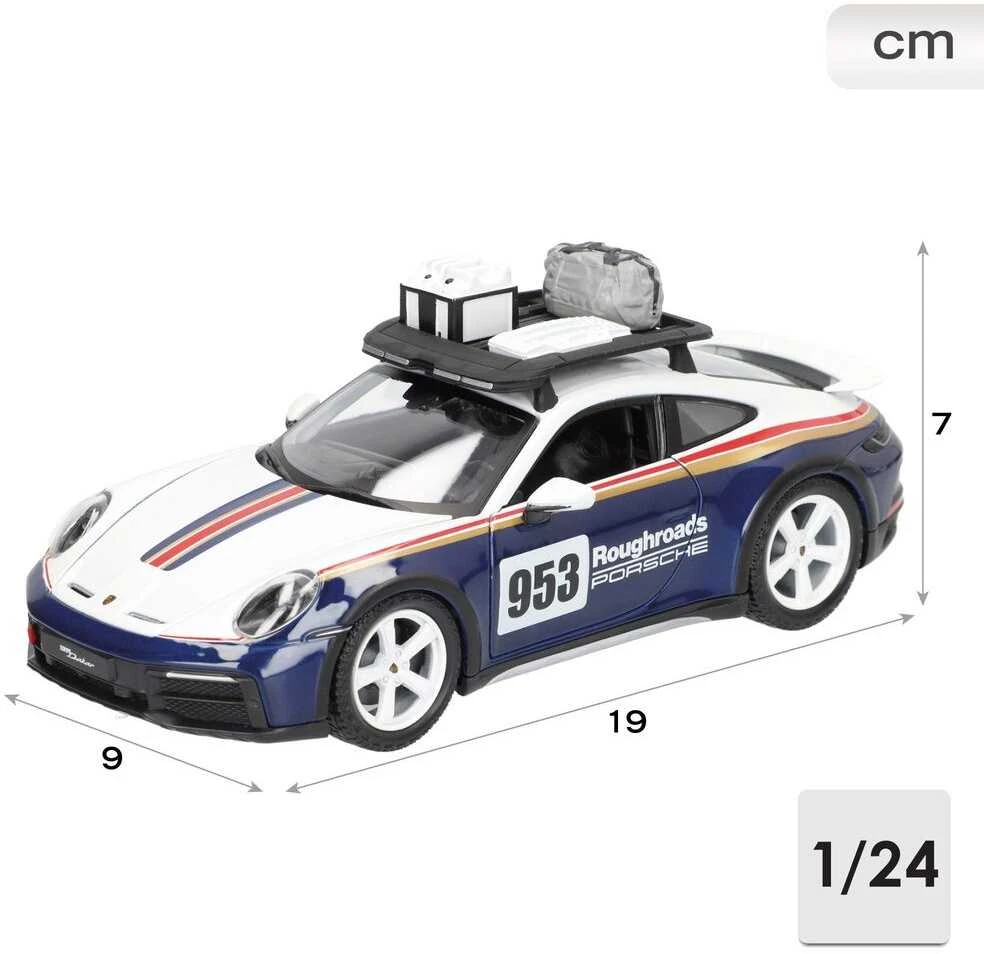 BBURAGO 1:24 automodelis Porsche 911 Dakar, 18-28029