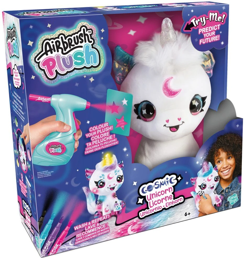 Canal toys Airbrush Plush PLIUŠINIS AEROGRAFIKAS - Kosminis Vienaragis (102811)