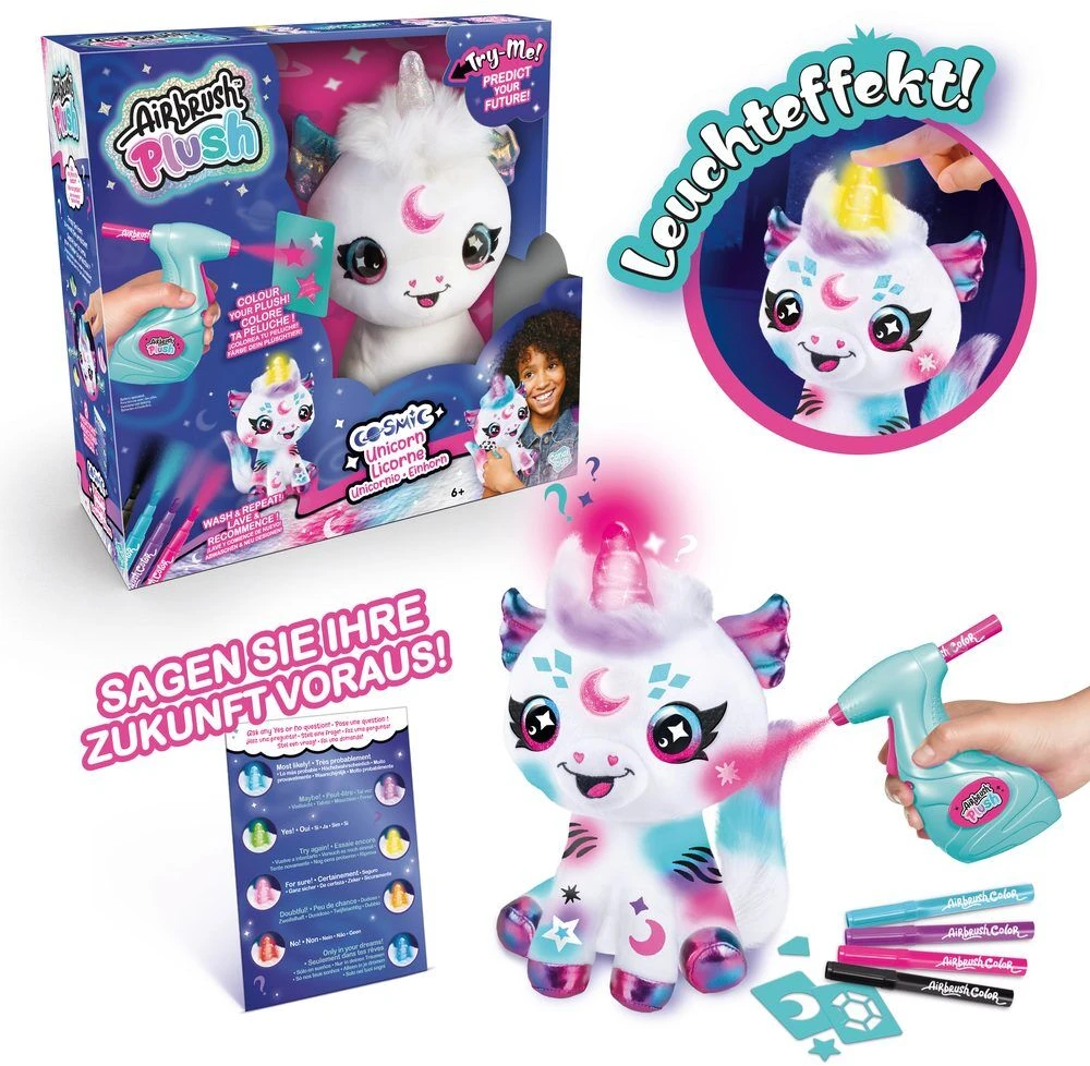 Canal toys Airbrush Plush PLIUŠINIS AEROGRAFIKAS - Kosminis Vienaragis (102811)