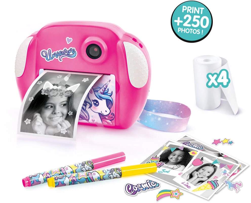 Canal Toys NUOTRAUKŲ KŪRIMAS – „Junior“ momentinio spausdinimo kamera – Vienaragio tema – CLK 013 – Kanalo žaislai