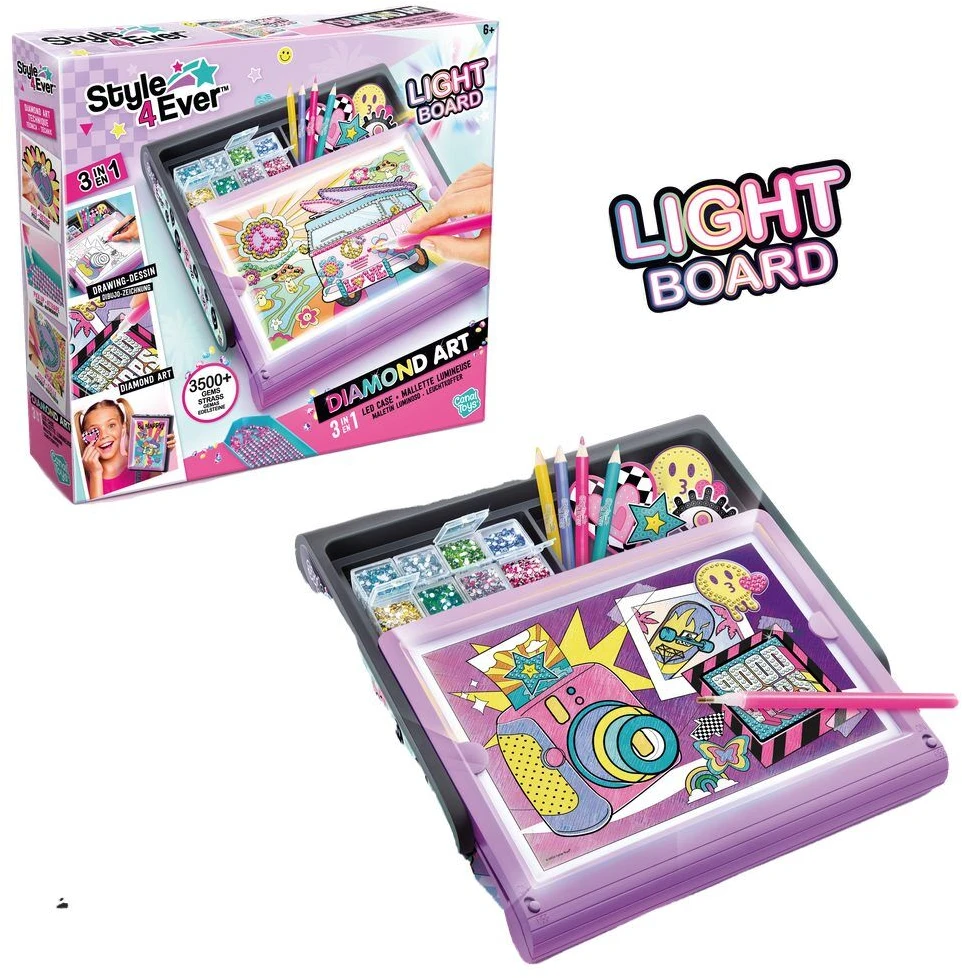 Canal Toys STYLE 4 EVER Rinkinys LED lagaminėlyje „Deimantų menas“