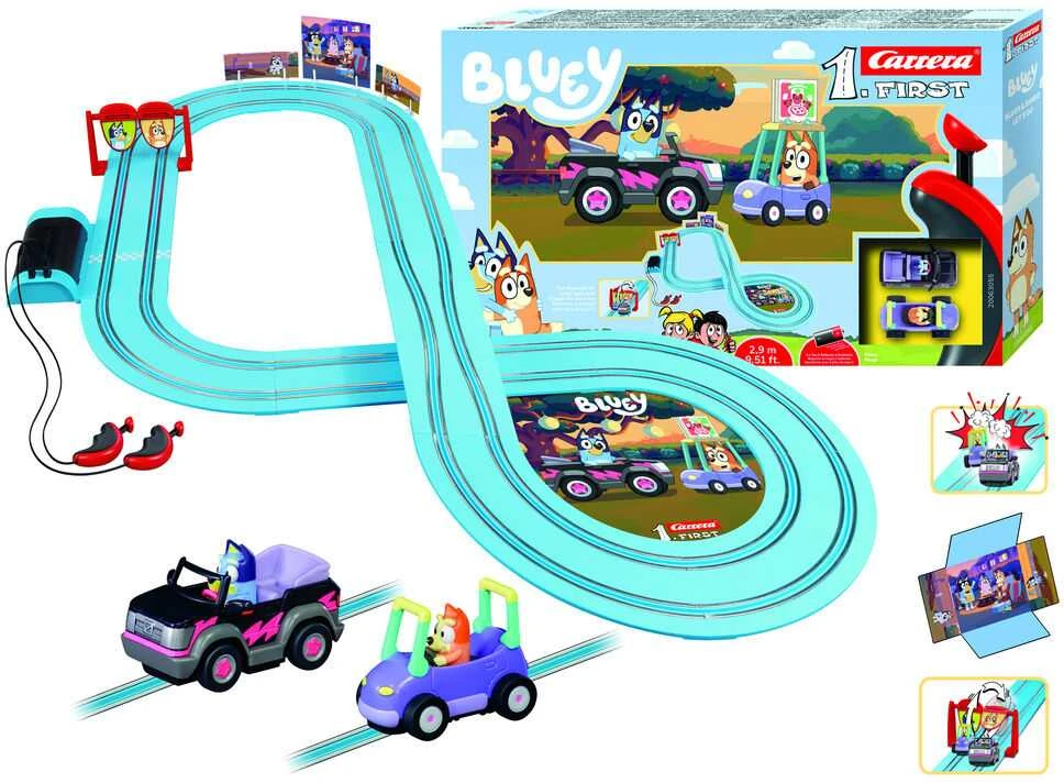 Carrera Žaislinis Bluey ir Bingo lenktynių trasa 2,9 m