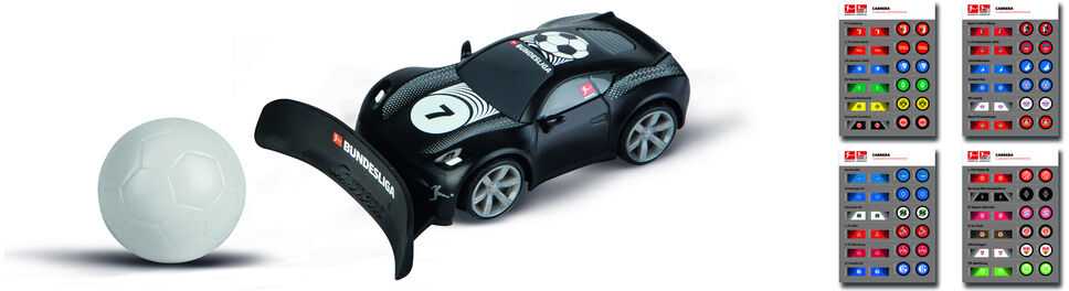 Carrera Važiuoklė rc bundesliga mini rc 1:43 pilka