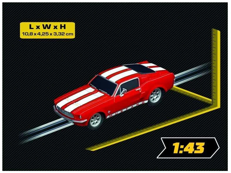 Carrera Auto GO! Ford Mustang 67 - Race Raudona
