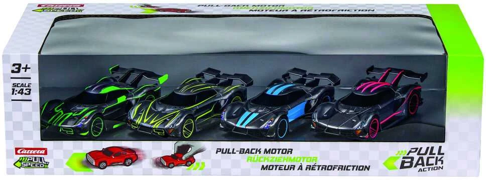 Carrera Hypercars pack 4 cars pull back