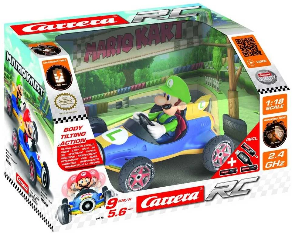Carrera RC 2,4 Ghz 370181067 Nintendo Mario Kart Mach 8, Luigi