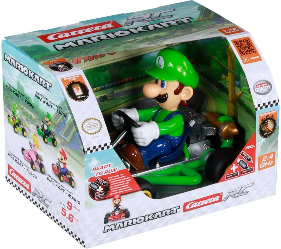 Carrera 2,4GHz Mario Kart Pipe Kart Luigi