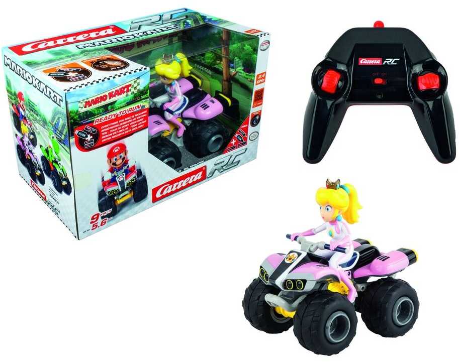 Carrera Radijo bangomis valdoma transporto priemonė Quad Mario Princess Peach