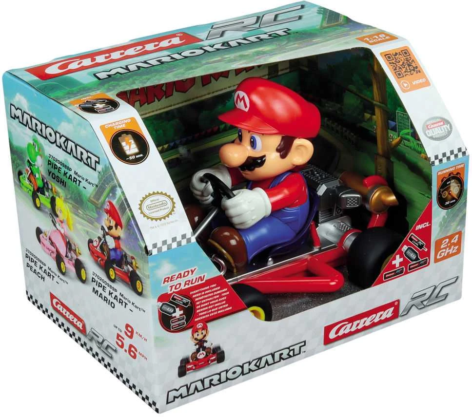 Carrera Nuotoliniu būdu valdomas Mario Kart Pipe 1:18 žaislinis automobilis 2,4 GHz