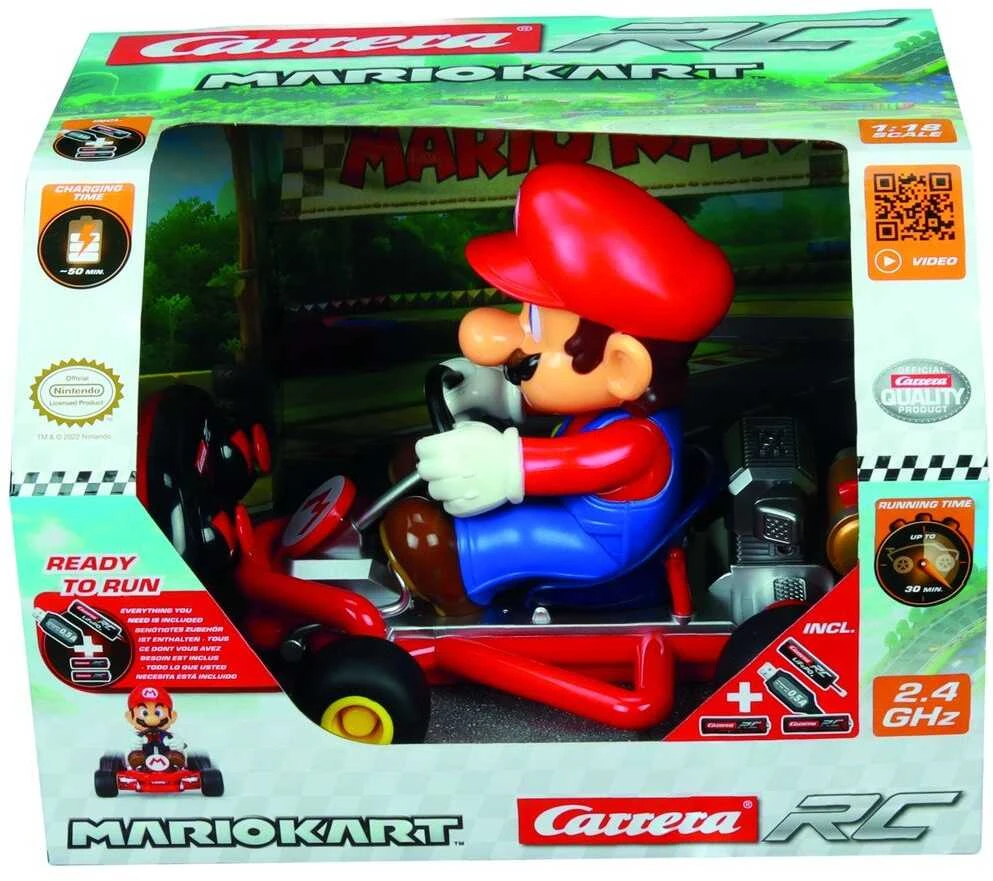 Carrera Nuotoliniu būdu valdomas Mario Kart Pipe 1:18 žaislinis automobilis 2,4 GHz