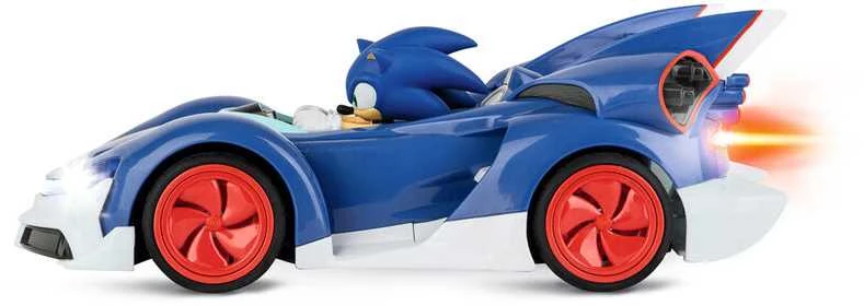 Carrera Radijo bangomis valdomas Sonic lenktyninis automobilis su akumuliatoriumi
