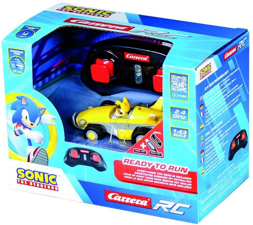 Carrera Radijo bangomis valdomas Team Sonic Racing Tails automobilis