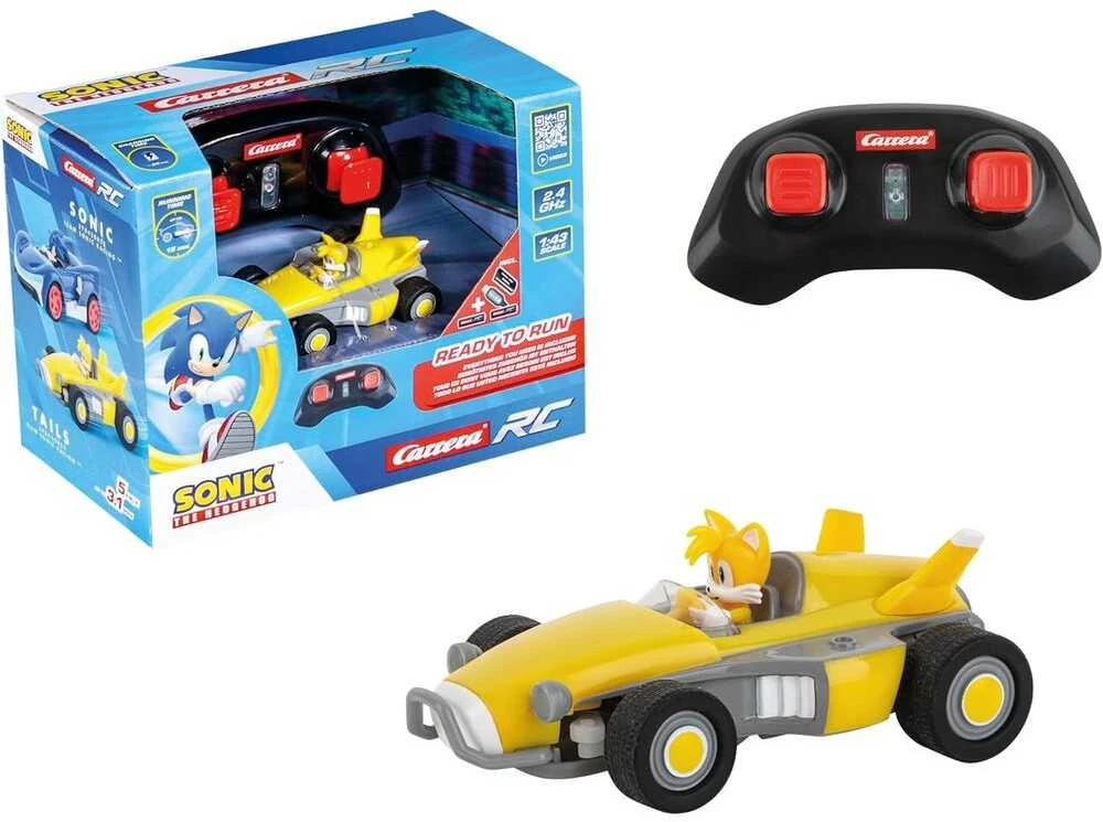 Carrera Radijo bangomis valdomas Team Sonic Racing Tails automobilis