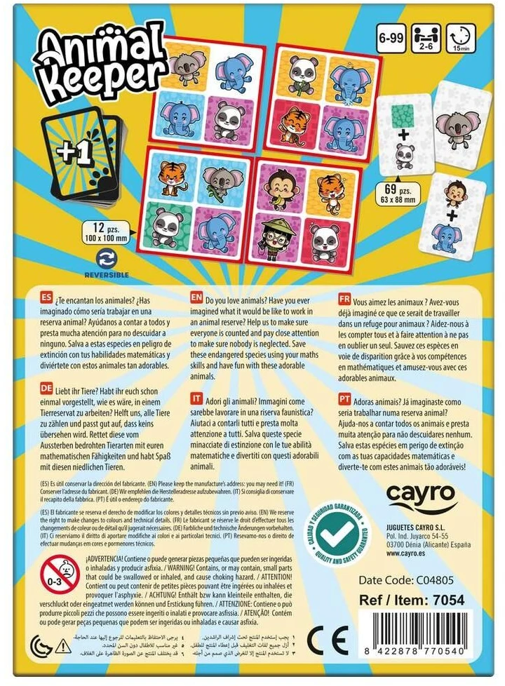 Stalo žaidimas Cayro Animal Keeper ES