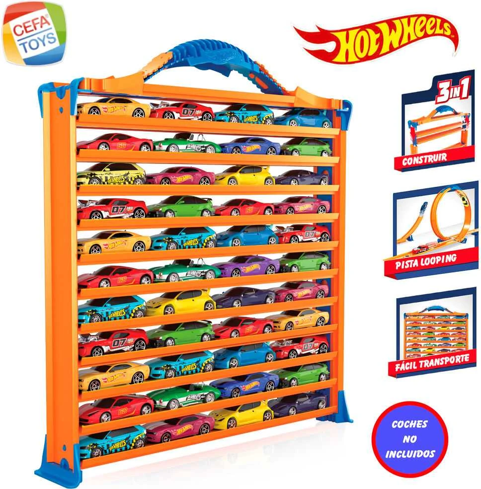 CEFA TOYS Mašinų parkas su Mašinomis Hot Wheels 30 x 27 x 6 cm Automobilių pervežėjas Mašina